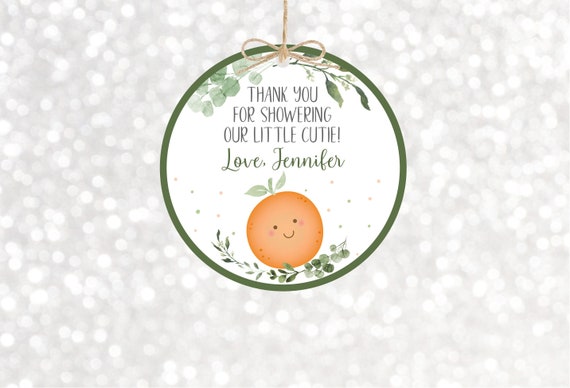Editable Little Cutie Party Favor Tags Thank You Tags Little Cutie Baby Shower Clementine Gender Neutral Printable Instant Download A535 Il_570xn