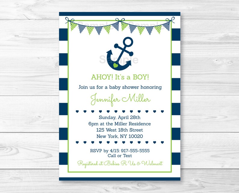 etsy nautical baby shower