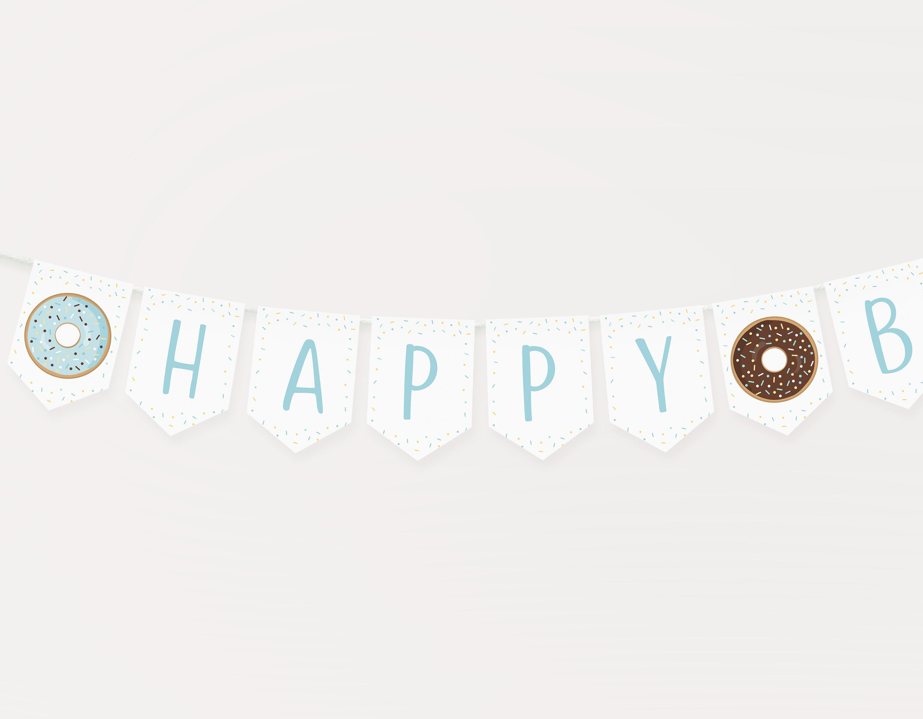 8 Pezzi Striscioni A Ciambella Per Festa Compleanno - Decorazioni Ghirlanda In Carta Per Rivelazione Genere E Matrimonio