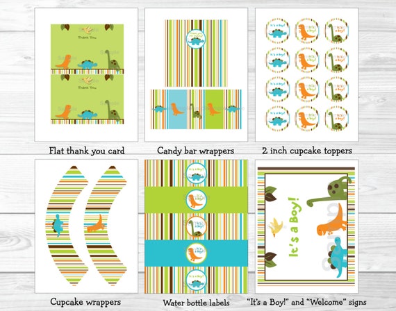 Dinosaur Baby Shower Party Package Dinosaur Baby Shower