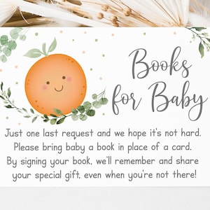 Little Cutie Book Request Cards Cutie on the way Clementine Babyshower Genderneutraal Boeken voor baby Afdrukbare Instant Download A535