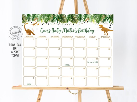 gold dinosaur baby shower