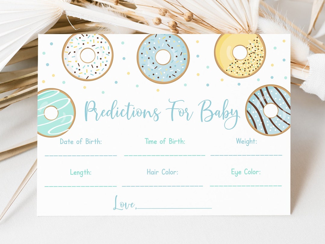 Blue Donut Predictions for Baby Game Donuts &amp; Diapers Baby Sprinkle ...