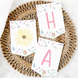 Editable Wildflower Birthday Banner Little Wildflower Birthday Daisy Flower Birthday Pink Floral Garden Party Digital Download A676