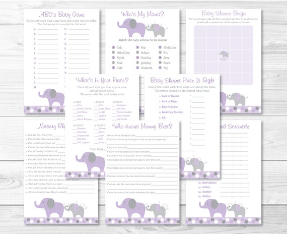 purple elephant nursery