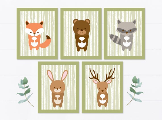 Woodland Nursery Wall Art Woodland Wall 