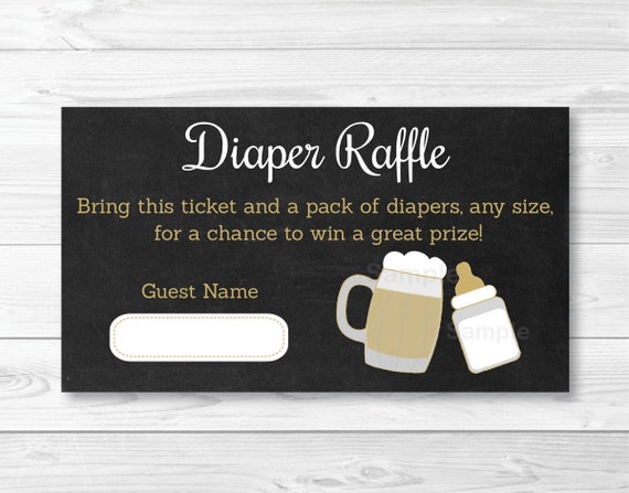 BBQ Baby Shower Diaper Raffle Tickets / BaByQ Shower / Baby Is Brewing / Coed Baby Shower / Printable INSTANT DOWNLOAD A116 Il_570xn