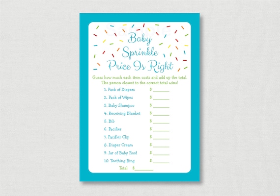Blue Boy or girl Sprinkle Price tag is Instantly Boy or girl Shower Recreation / Youngster photo regarding Price is Right Baby Shower Game Printable titled Blue Youngster Sprinkle Selling price is Specifically Kid Shower Match / Boy or girl