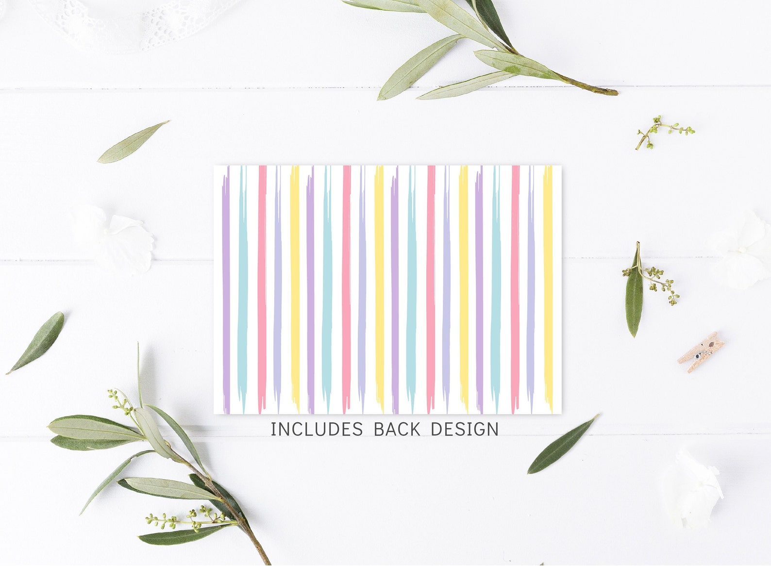 Editable Art Party Birthday Thank You Card Dress for A Mess Girl Pastel ...