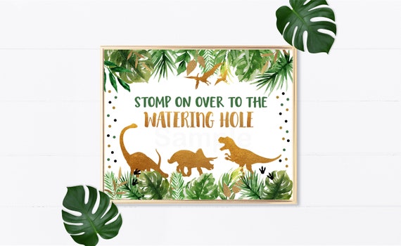 Watering Hole Dinosaur Birthday Sign Dinosaur Birthday Party Etsy Watering Hole Dinosaur Birthday Sign Dinosaur Birthday Party Etsy
