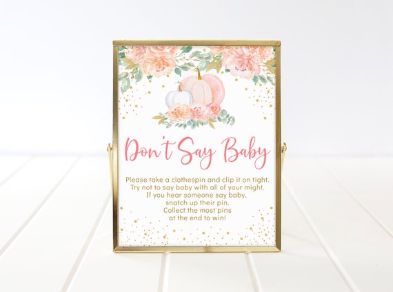 Welcome Baby Shower Sign-Fall Baby Shower Printable-Baby Shower Sign-Peach Cream Baby Shower-Autumn Fall Flowers Shower-Digital Baby Shower