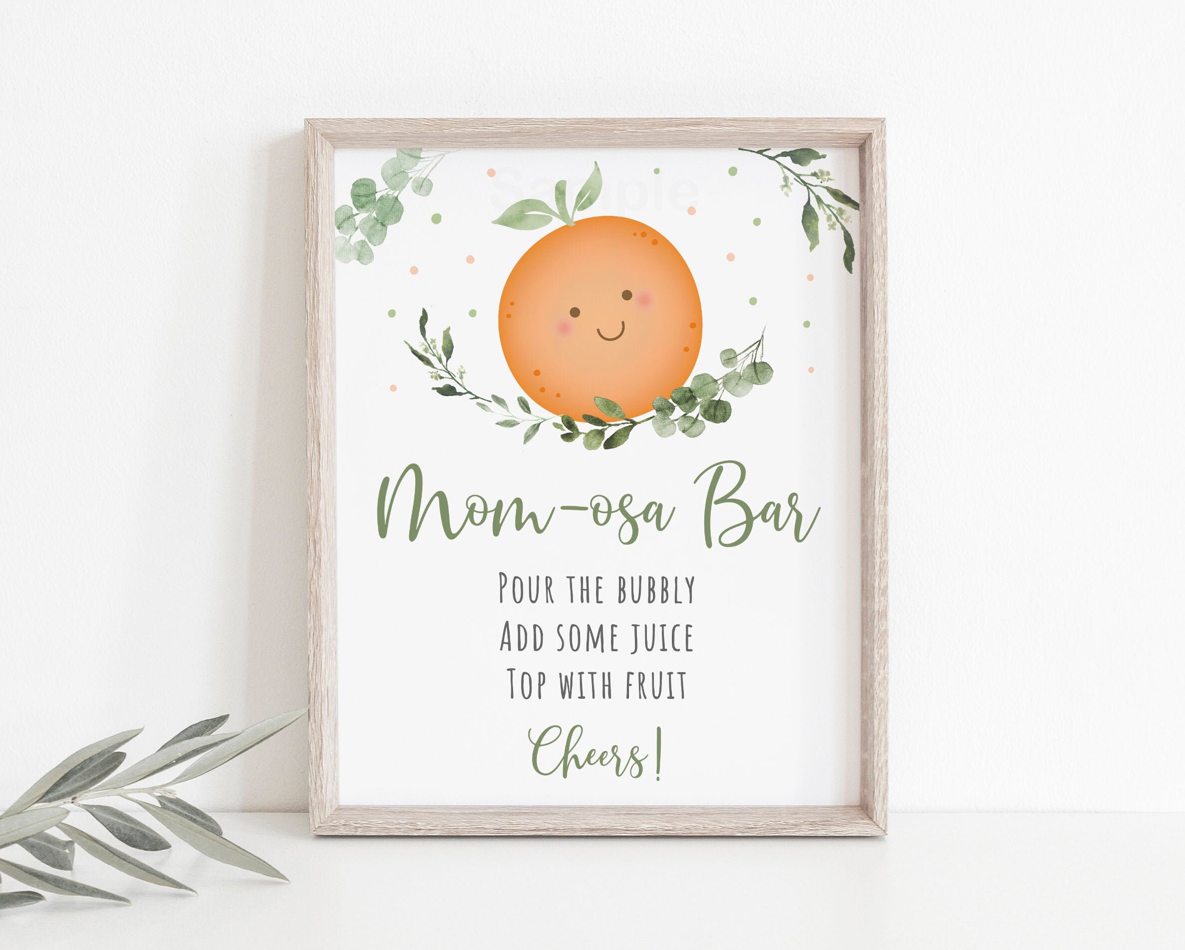 Little Cutie Mimosa Bar Sign Little Cutie Baby Shower Etsy