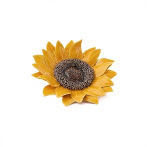 陶器の花 ひまわり 11 cm (4.3 インチ)