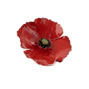 Ceramic Flower Poppy 11cm (4.3in)