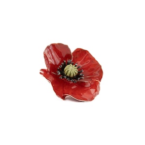 Ceramic Flower Poppy 6cm (2.4in)