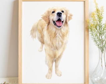 Portrait d'animal de compagnie aquarelle 100 % fait main, portrait de chien, portrait de chat, portrait d'animal de compagnie personnalisé à partir d'une photo, peinture aquarelle d'animal de compagnie, animal de compagnie dessiné à la main