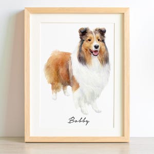 Mini Custom Watercolor Pet Portrait, Dog Portraits from Photos, Hand Painted Pet Portrait, Pet Painting, Original Art, Pet Memorial Gift