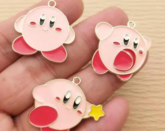 Kirby Charms, Nintendo Charms, Bracelet Charms, Necklace Charms, Jewlery Making Accessories, Keychain Charms, Kawaii Projects