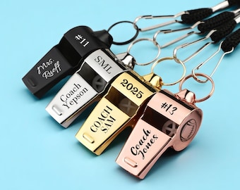 Personalized Sport Gift for Coach, Personalized Whistle with Engraving, Sports gifts Christmas Gifts, Teacher Appreciation Gifts for Coach