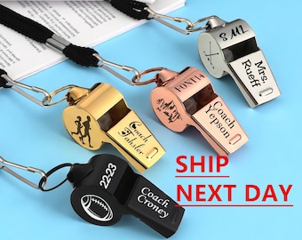 Personalized Sport Gift for Coach, Personalized Whistle with Engraving, Sports gifts Christmas Gifts, Teacher Appreciation Gifts for Coach