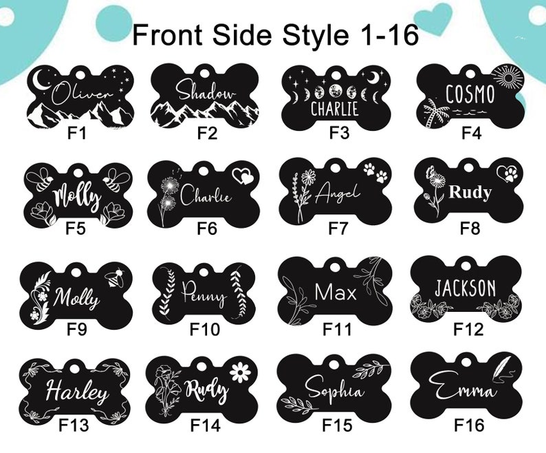 Buy Dog Tag Personalized,bone Shaped,dog Name Tag,dog Tags for Dogs,dog