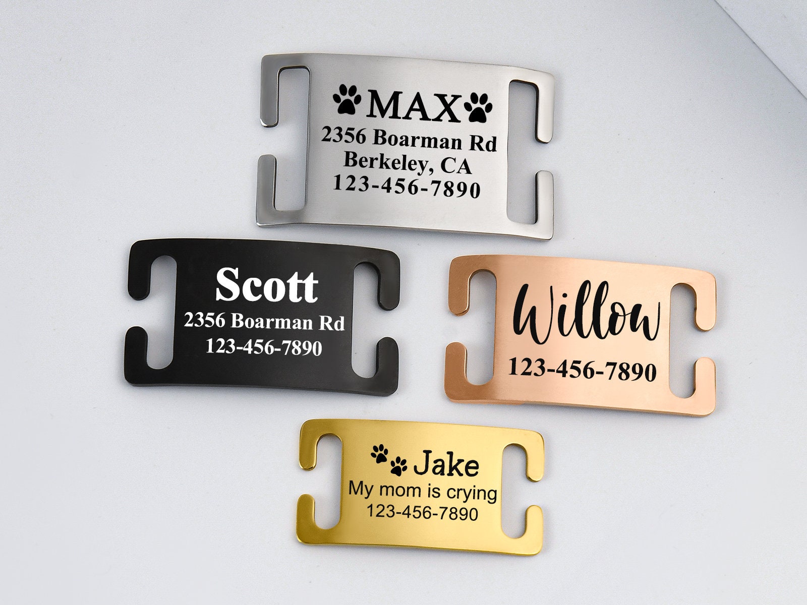 Jingle Free Pet Tag Etsy