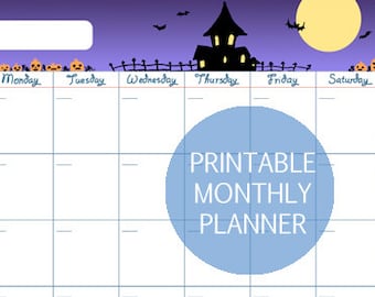 Printable Halloween Pattern Planner Box Stickers Halloween - Etsy