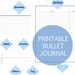 Printable Bullet Journal, Bullet Journal Pages, Bullet Journal Set, 8.5 ...