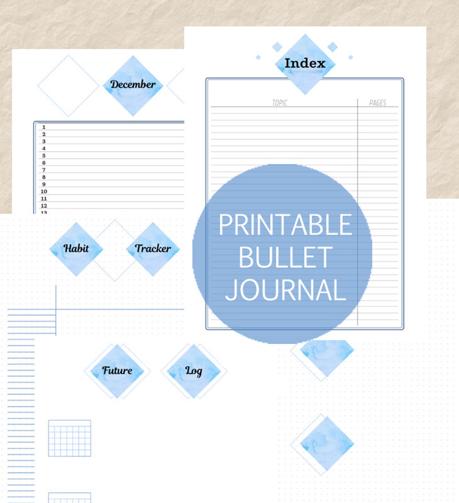 Printable Bullet Journal Bullet Journal Pages Bullet Journal Set 8 5 Printable Bullet Journal Bullet Journal Pages Bullet Journal Set 8 5