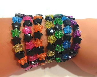 Glitter Star Kandi Bracelet