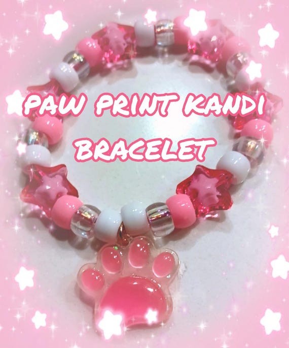 Paw Print Kandi Bracelet