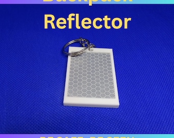 Llavero reflectante para mochila hecho a mano - Llavero de seguridad para mochilas