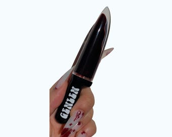 Dead to Me Lip Stain - Gebrannte Orangerot-Tönung, Lang Haltbare Wasserfarbe, wischfester Lippen- und Wangenstift, stimmungsvolles Herbst-Make-up