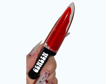Terrifier Lip Stain - Lang anhaltende rosa Lippenfarbe, wischfeste Wasserfarbe, helle Lippen- und Wangenfarbe
