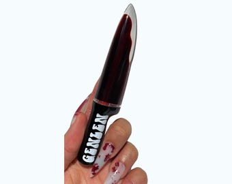 Langanhaltende Lippen- und Wangenfarbe | Wasserfester Lila Lippenstift | Wischfester Lippenstift | Natürliche Spülung-Farbe | „Killer“ Lampenschirm