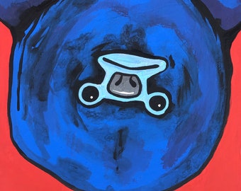 Blue sloth upside down