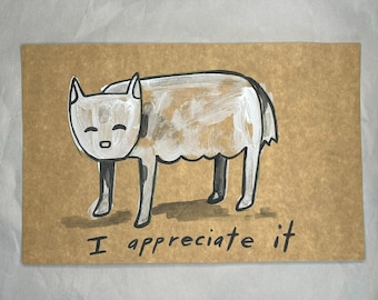 I appreciate it