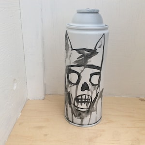 Starheadboy (hand painted spray paint can)