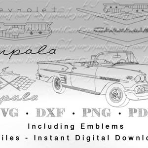 1958 Chevrolet Impala - Incl. Emblems