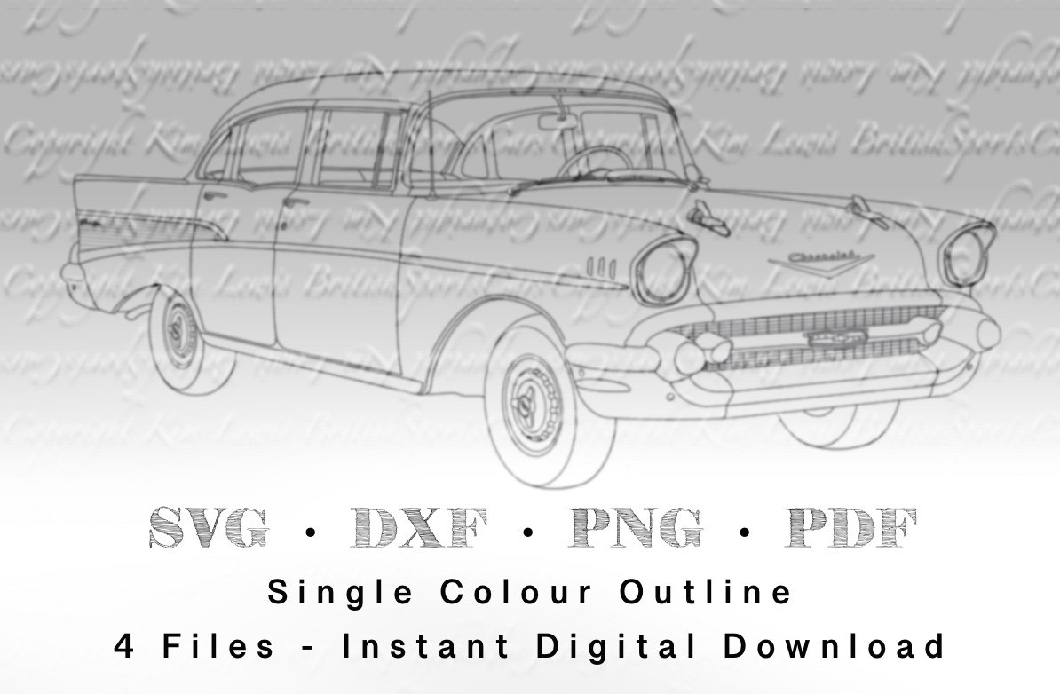 1957 Chevrolet Bel Air - Etsy