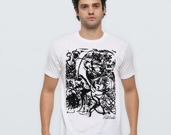 Jackson Pollock Graphic T-Shirt, Men&#39;s and Women&#39;s Sizes