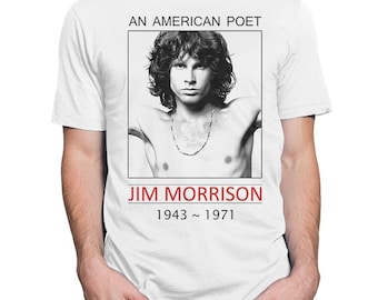 Jim Morrison An American Poet T-Shirt, The Doors Shirt, Men&#39;s and Women&#39;s Sizes