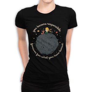 T-shirt artistique Le Petit Prince, tailles homme et femme