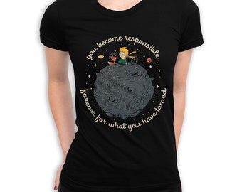 The Little Prince Art T-Shirt, Men&#39;s and Women&#39;s Sizes