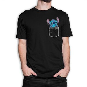 Camiseta Stitch In a Pocket, tallas para hombres y mujeres