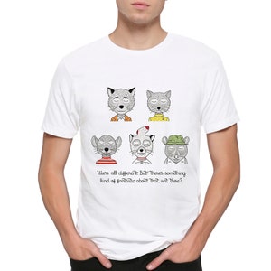 T-shirt Fantastic Mr. Fox by Wes Anderson, heren- en damesmaten