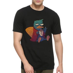 T-shirt Perry the Platypus, maglietta Phineas and Ferb, taglie uomo e donna (PRR-08521)