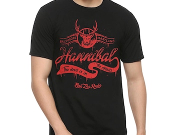 Camiseta Hannibal Lecter Eat the Rude, tamanhos masculino e feminino (SER-99821)