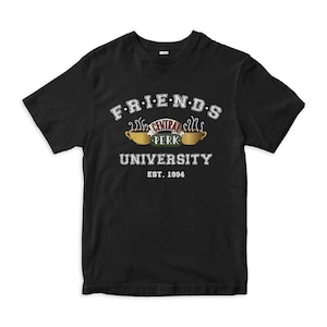 FRIENDS 90's TV Show Men's Navy Black White T-shirt Size S