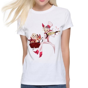 Hazbin Hotel Charlie and Lucifer T-Shirt, Men&#39;s and Women&#39;s Sizes